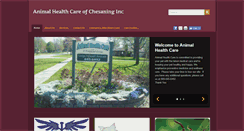 Desktop Screenshot of animalhealthcareofchesaning.com