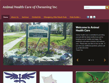 Tablet Screenshot of animalhealthcareofchesaning.com